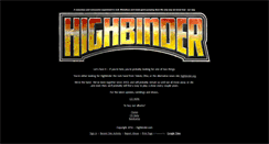 Desktop Screenshot of highbinder.com